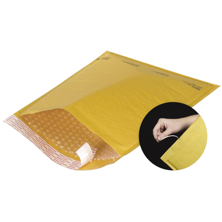 Kraft Self-Seal Bubble Mailers w/Tear Strip (25 Pack)