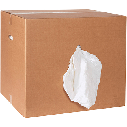 Box of Rags - Premium White T-Shirt - 50 lb. box