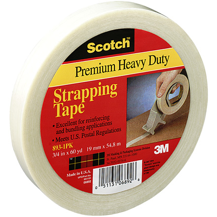 1/2" x 60 yds. Scotch<span class='rtm'>®</span> Filament Tape 893