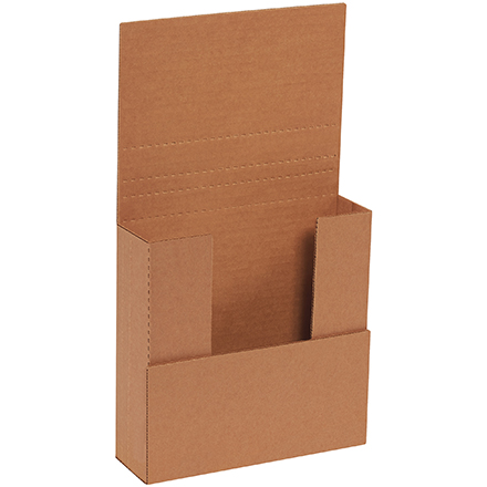 7 <span class='fraction'>1/2</span> x 7 <span class='fraction'>1/2</span> x 2" Kraft Easy-Fold Mailers