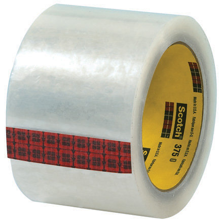 3" x 55 yds. Clear (6 Pack) Scotch<span class='rtm'>®</span> Box Sealing Tape 375